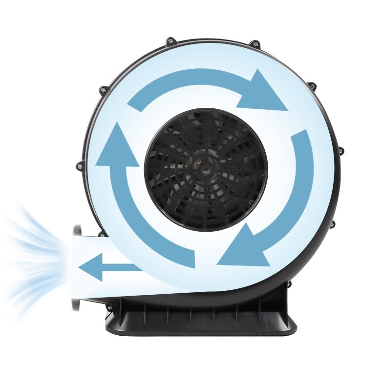 Ventilatori ad alta pressione, Industriale Ventilatore Centrifugo 337W Blower, 2800r/mim Per Materasso Piscina Anelli Nuoto Divani Gonfiabile (370W)
