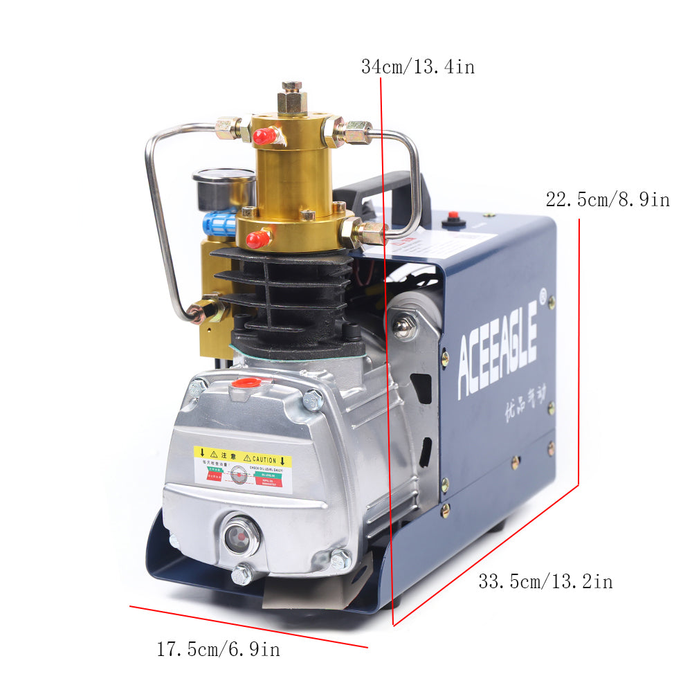 Compressore d'Aria PCP 1800 W 30 MPa 300 Bar 4500 Psi, Compressore ad Alta Pressione della Pompa d'Aria