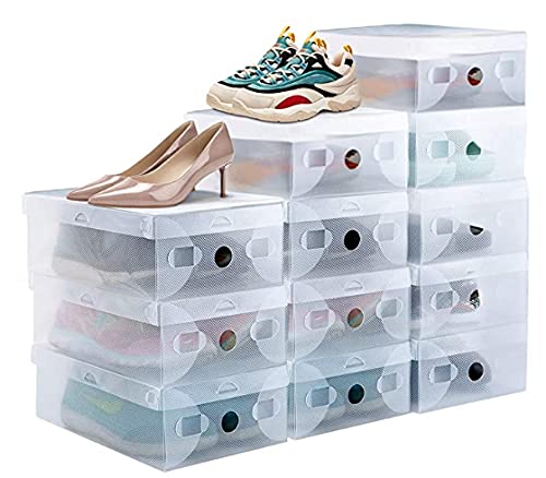20 scatole impilabili per scarpe pieghevole impilabile per scarpe in  plastica