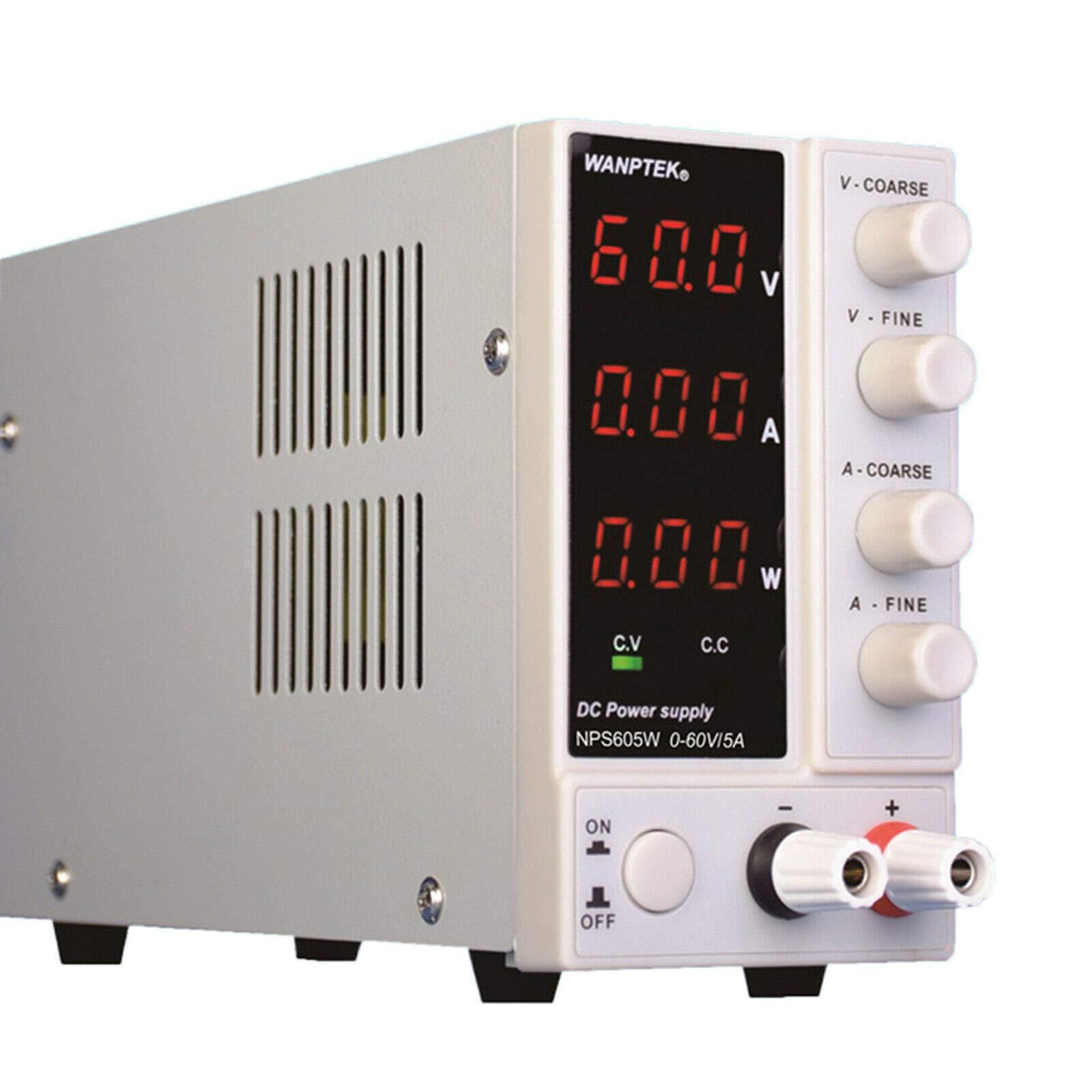 0-60V 0-5A Trasformatore di alimentazione da laboratorio Alimentatore regolabile Display
