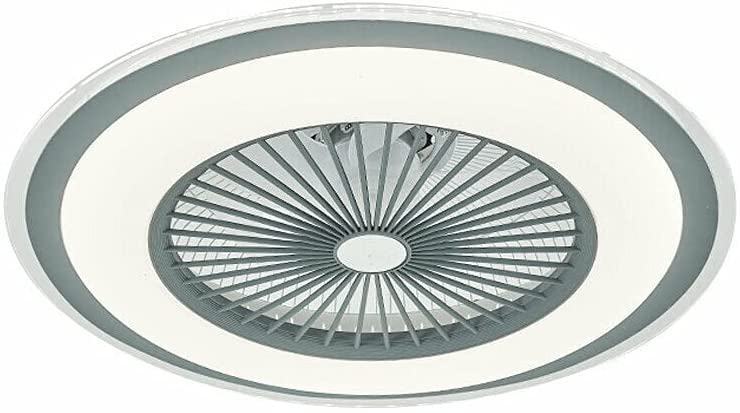 23" Lampada da Soffitto a LED, 60 W, con Telecomando, Dimmerabile, Silenziosa, per Soggiorno, Camera da letto (grigio)