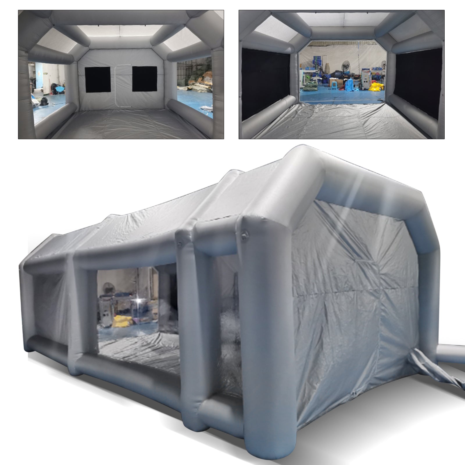 8 x 4 x 3 m, tenda gonfiabile,tenda verniciata gonfiabile per auto garage tenda di lavoro attività esposizioni e campeggio,tessuto PVC+Oxford