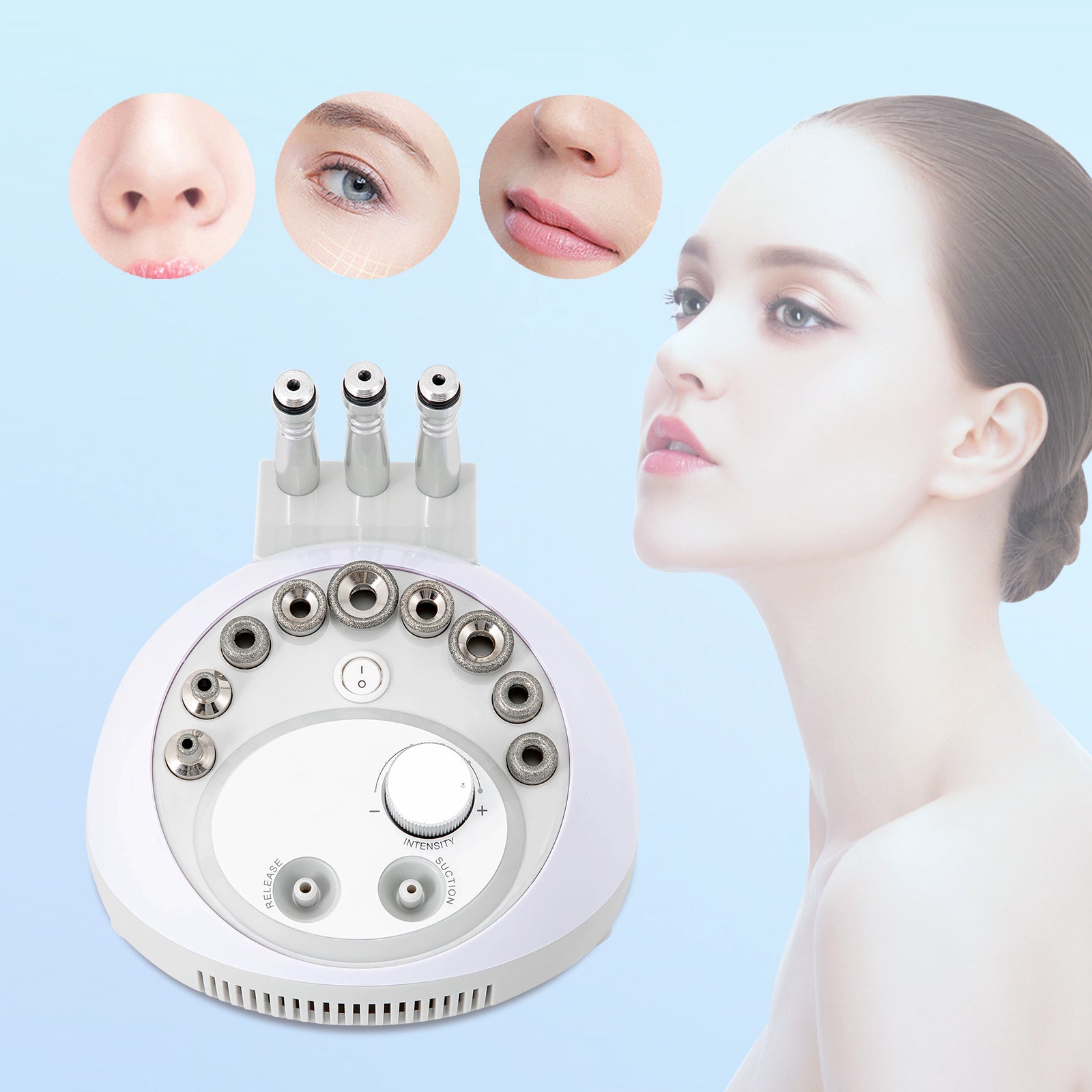 Macchina per dermoabrasione diamantata 3 in 1,  dispositivo di Bellezza del viso, per spa e use domestic