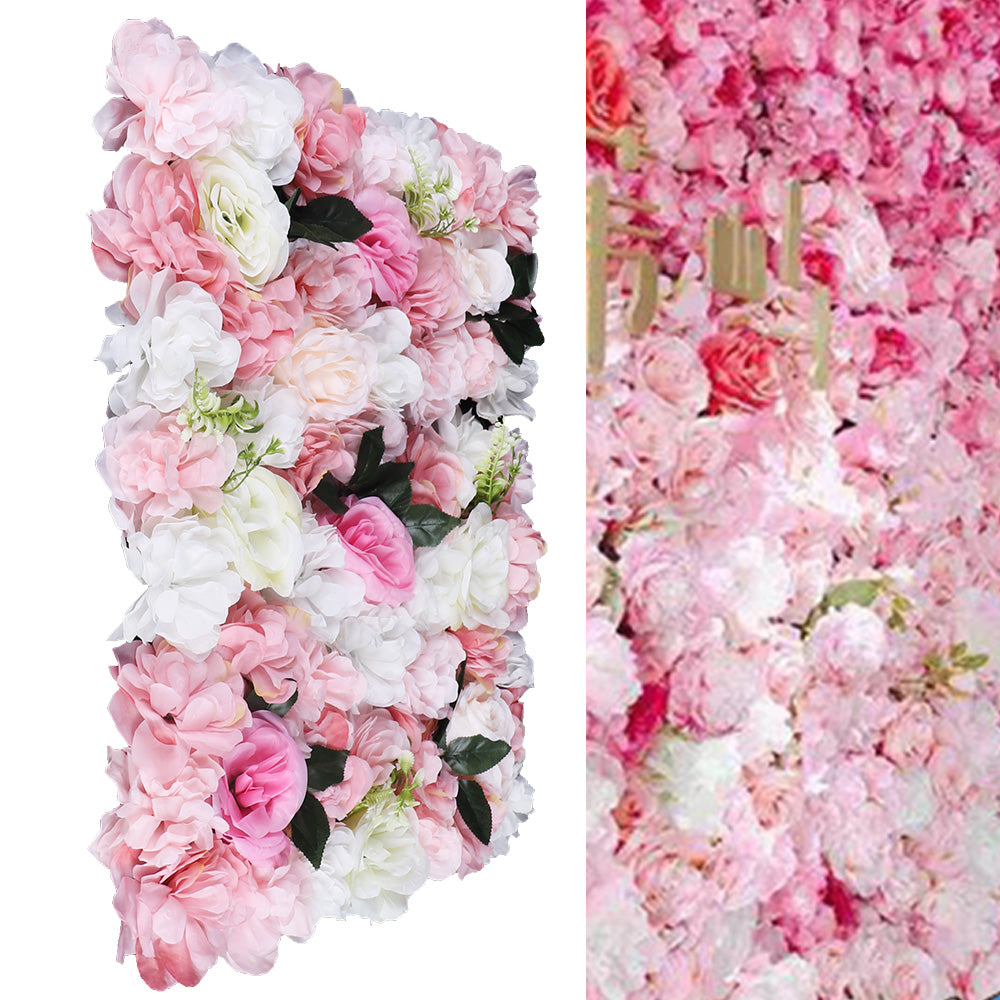 12 pezzi di Fiori artificiali da parete per matrimonio,  decorazione decorazione rosa, 40 x 60 cm,  rosa