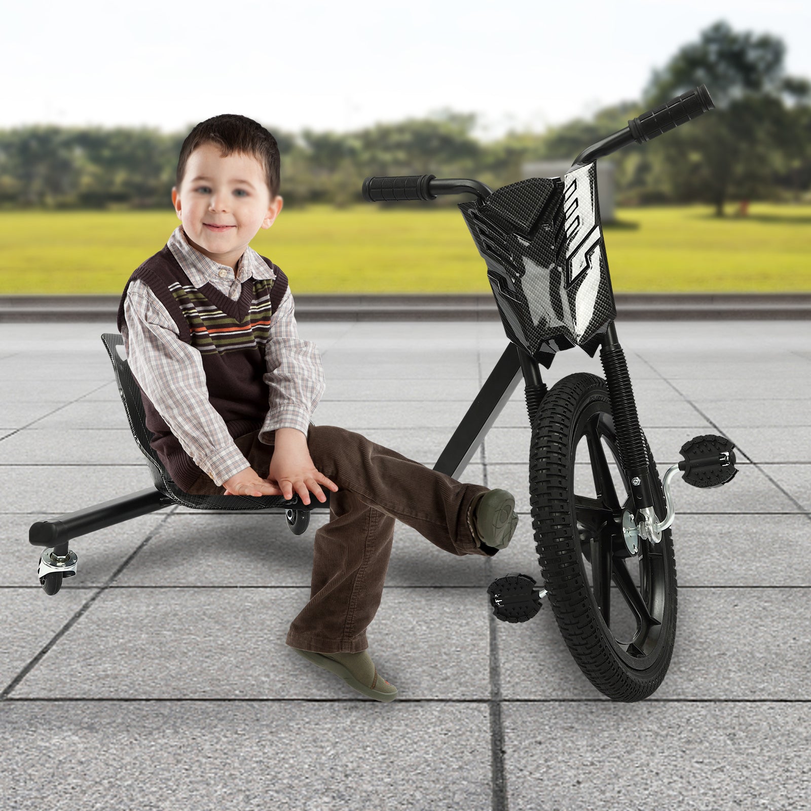 Pedal Go Kart per bambini retrattile 360 gradi Drifter，per ragazzi e ragazze 90 x 68 x 60 cm capacità massima 100 kg