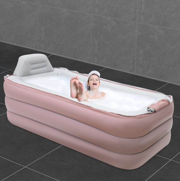 Vasca da bagno gonfiabile Vasca da bagno pieghevole da 1,6 m Vasca da bagno per adulti in PVC