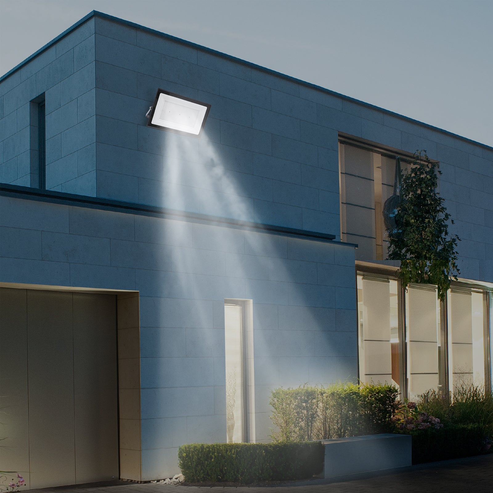 Faretto LED da 400 W, per esterni,proiettore da esterno, da giardino, campo sportivo, garage (400W).