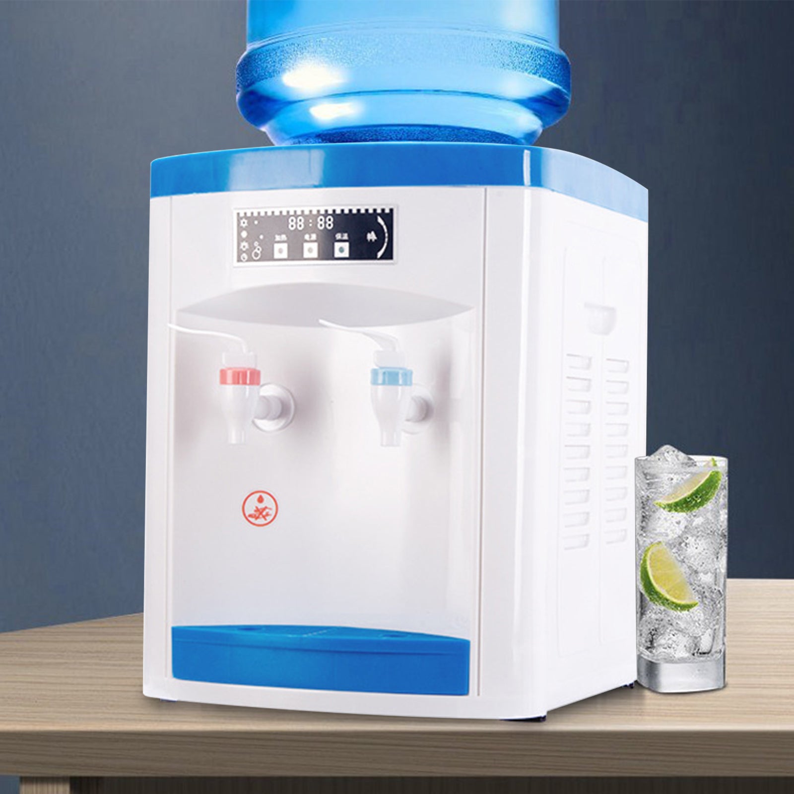 CNCEST Distributore d'acqua da 5-18 litri bianco + blu.
