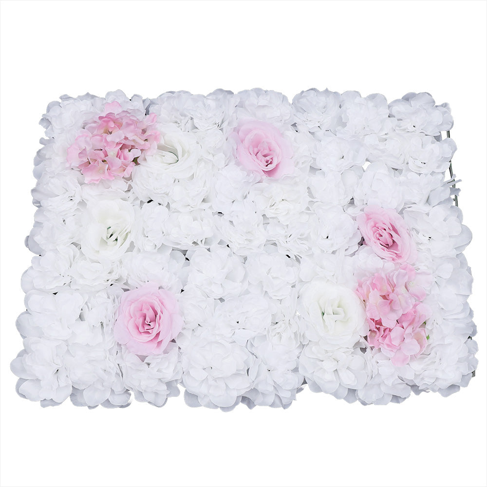 6 pz pareti di fiori artificiali, 60 x 40 cm, sfondo di seta, per fai da te, matrimoni, strade, Dalia bianca Rose Ortensia.