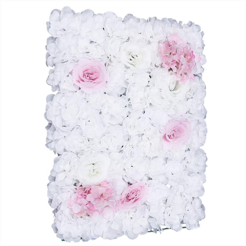 6 pz pareti di fiori artificiali, 60 x 40 cm, sfondo di seta, per fai da te, matrimoni, strade, Dalia bianca Rose Ortensia.