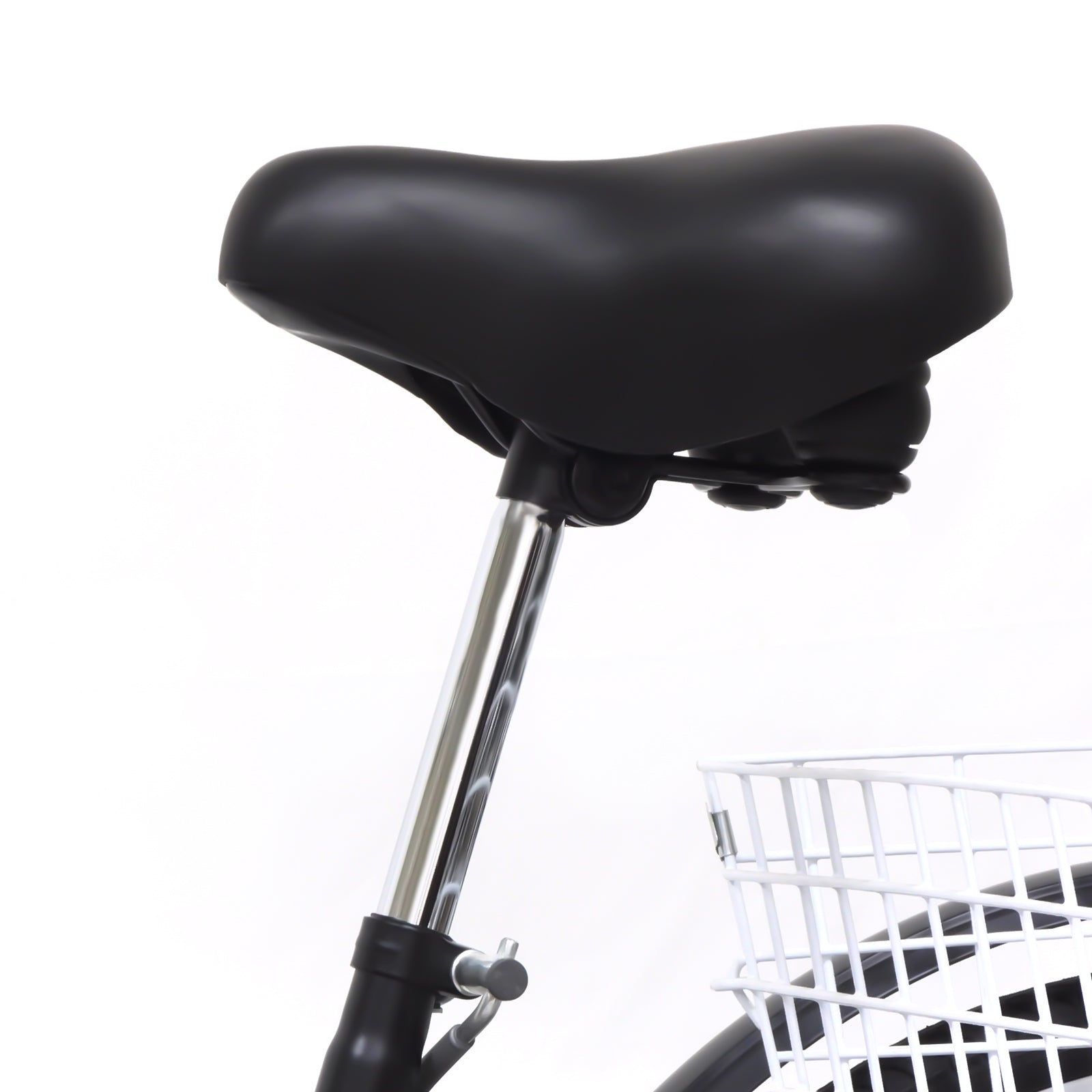 Triciclo per adulti a 6 velocità, bicicletta per anziani con cestino per la spesa e lampada Triciclo per lo shopping