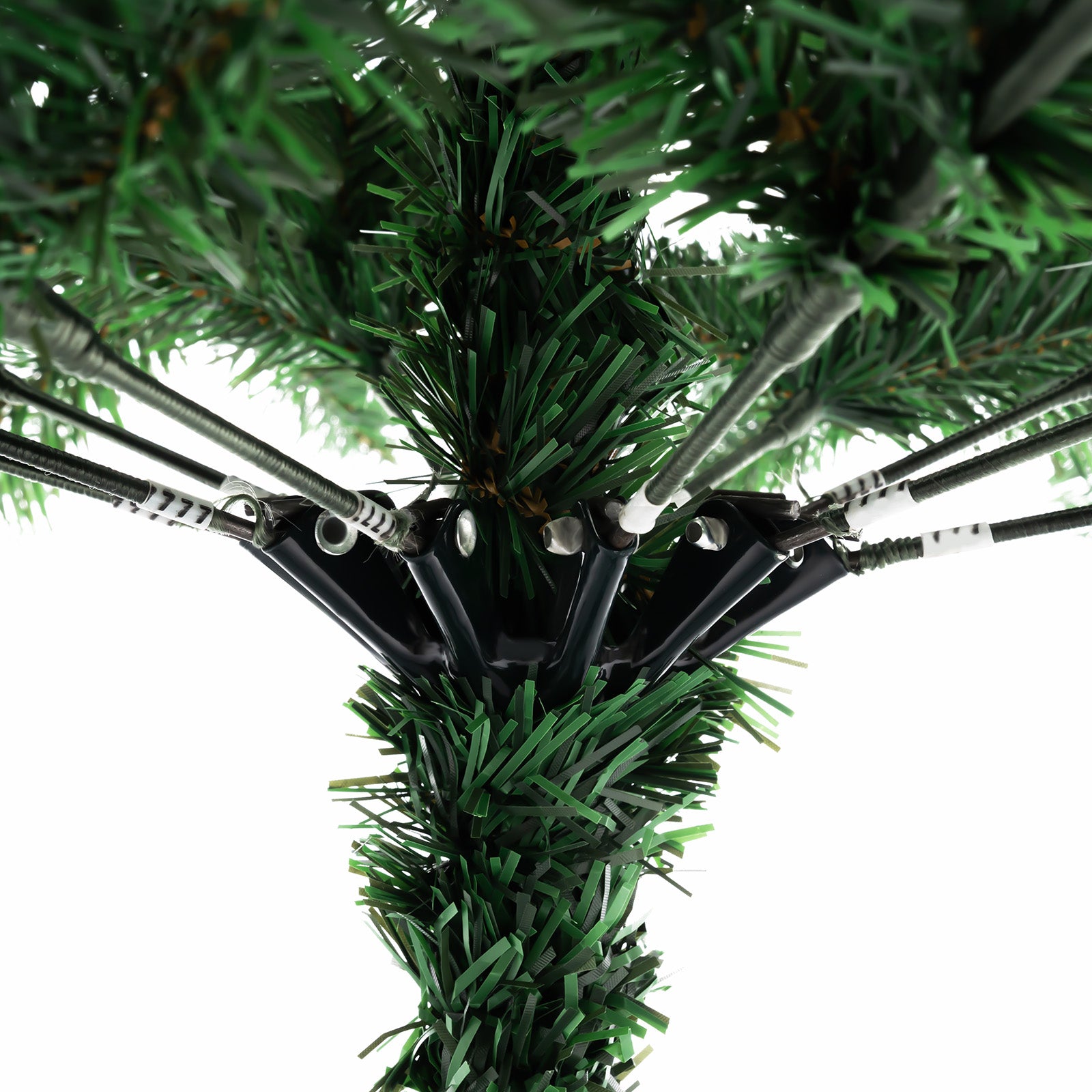 210 cm Albero di Natale Artificiale Decorazione Natalizia in PVC, per Appartamenti, Matrimoni, Ristoranti, Centri Commerciali