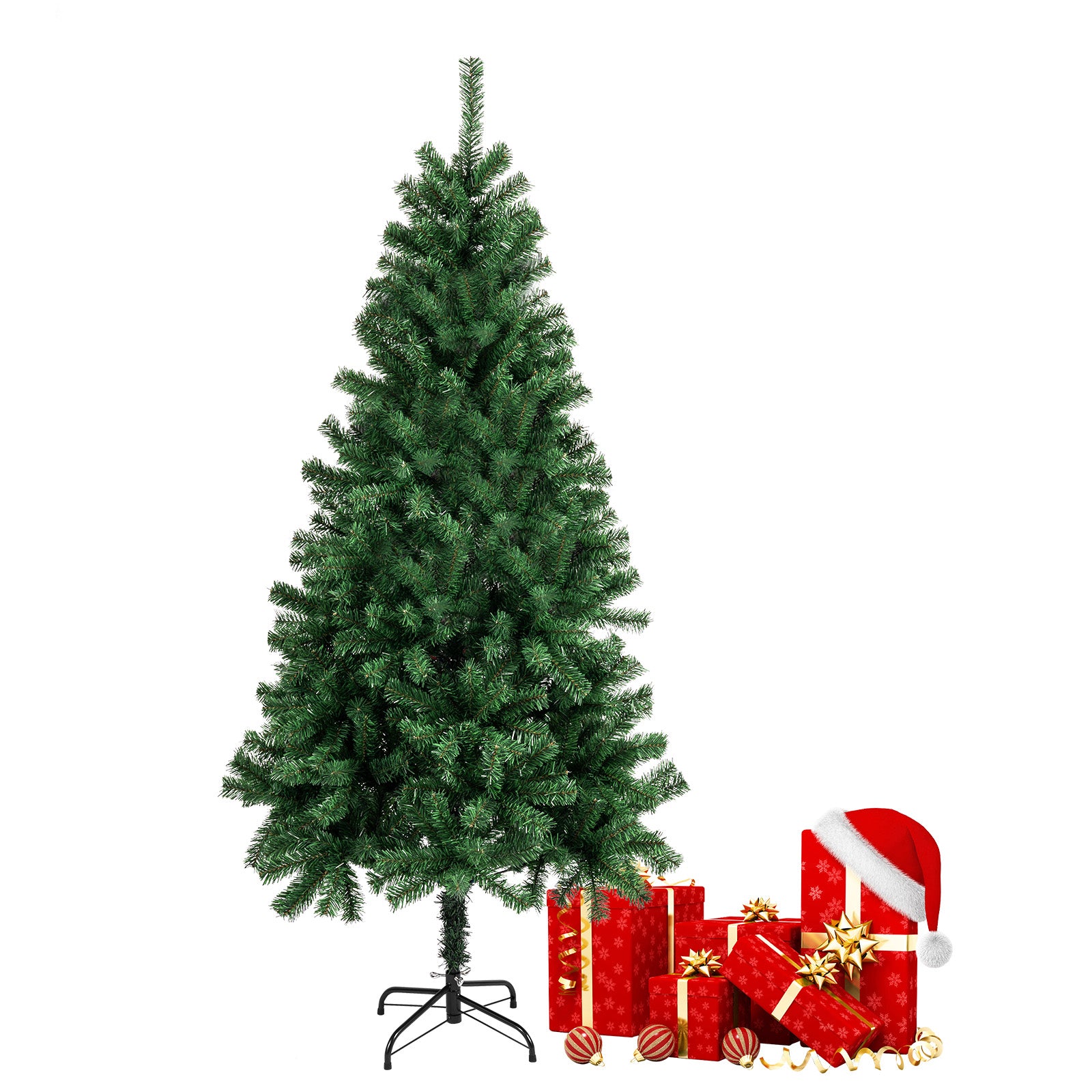 180 cm Albero di Natale Artificiale Decorazione Natalizia in PVC