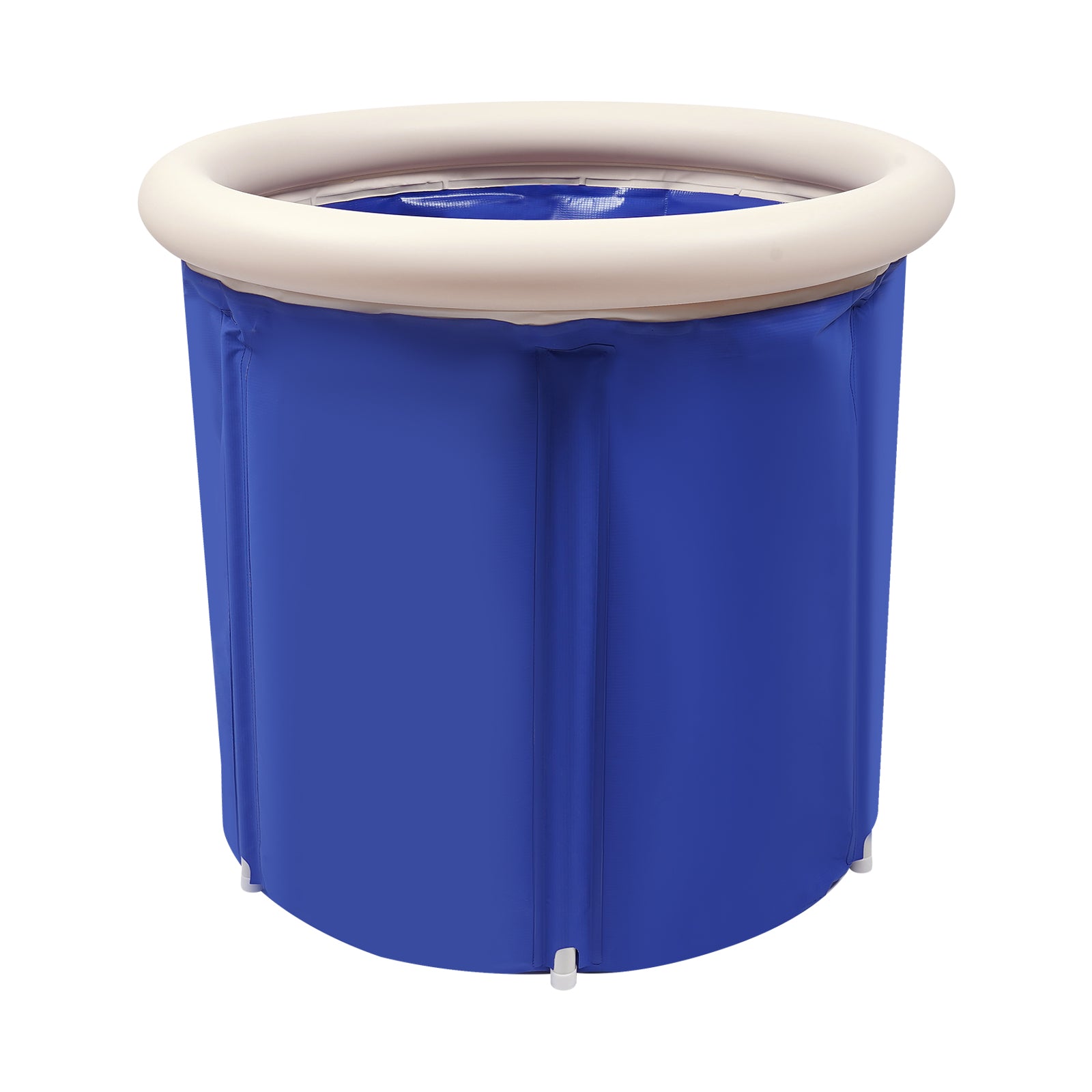 Vasca da bagno gonfiabile,vasca da bagno gonfiabile autoportante,pieghevole per adulti,6 tubi in PVC ispessiti, 70 x 70 cm, blu