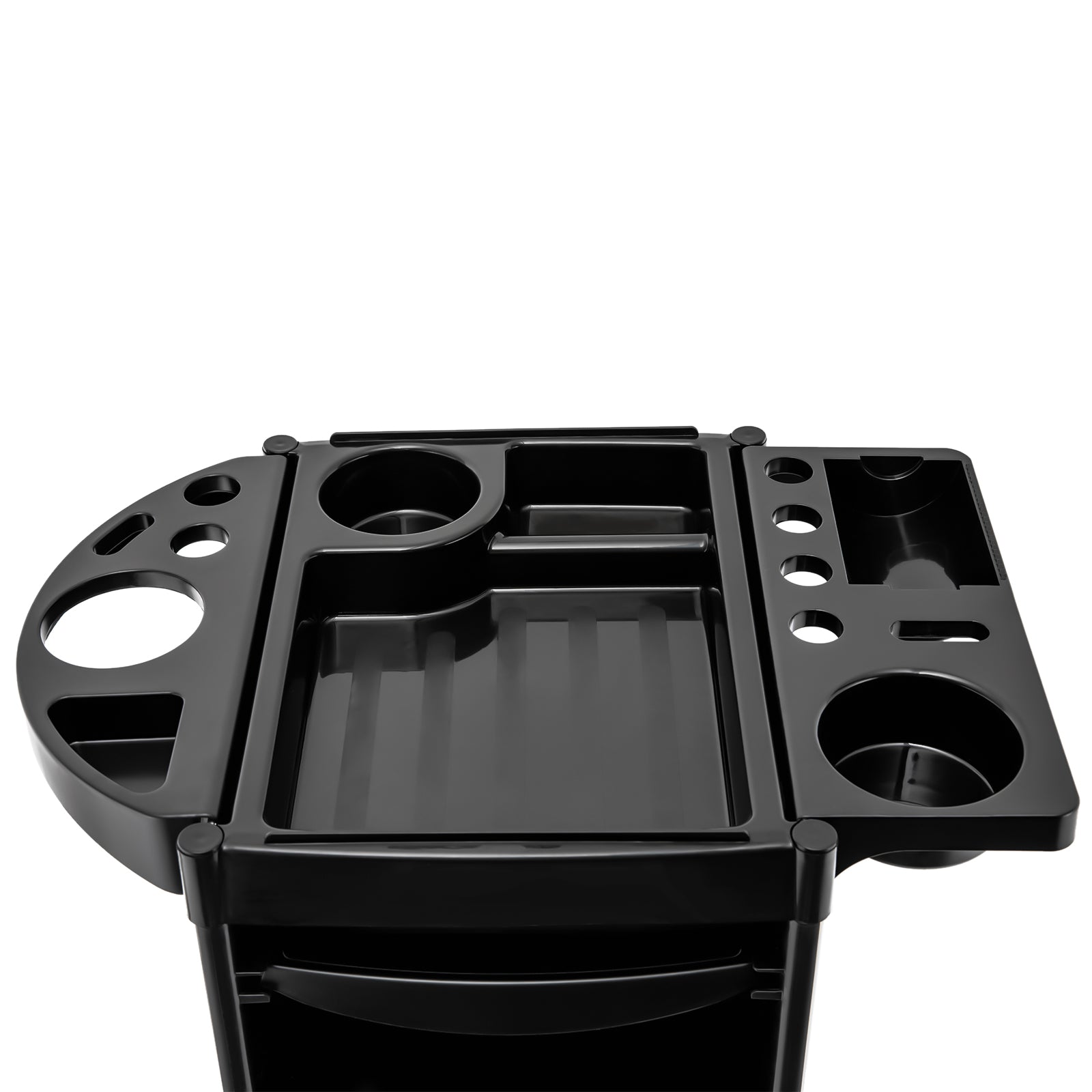 Carrello da Parrucchiere con 5 Cassetti Camion da Lavoro per Parrucchiere (nero)