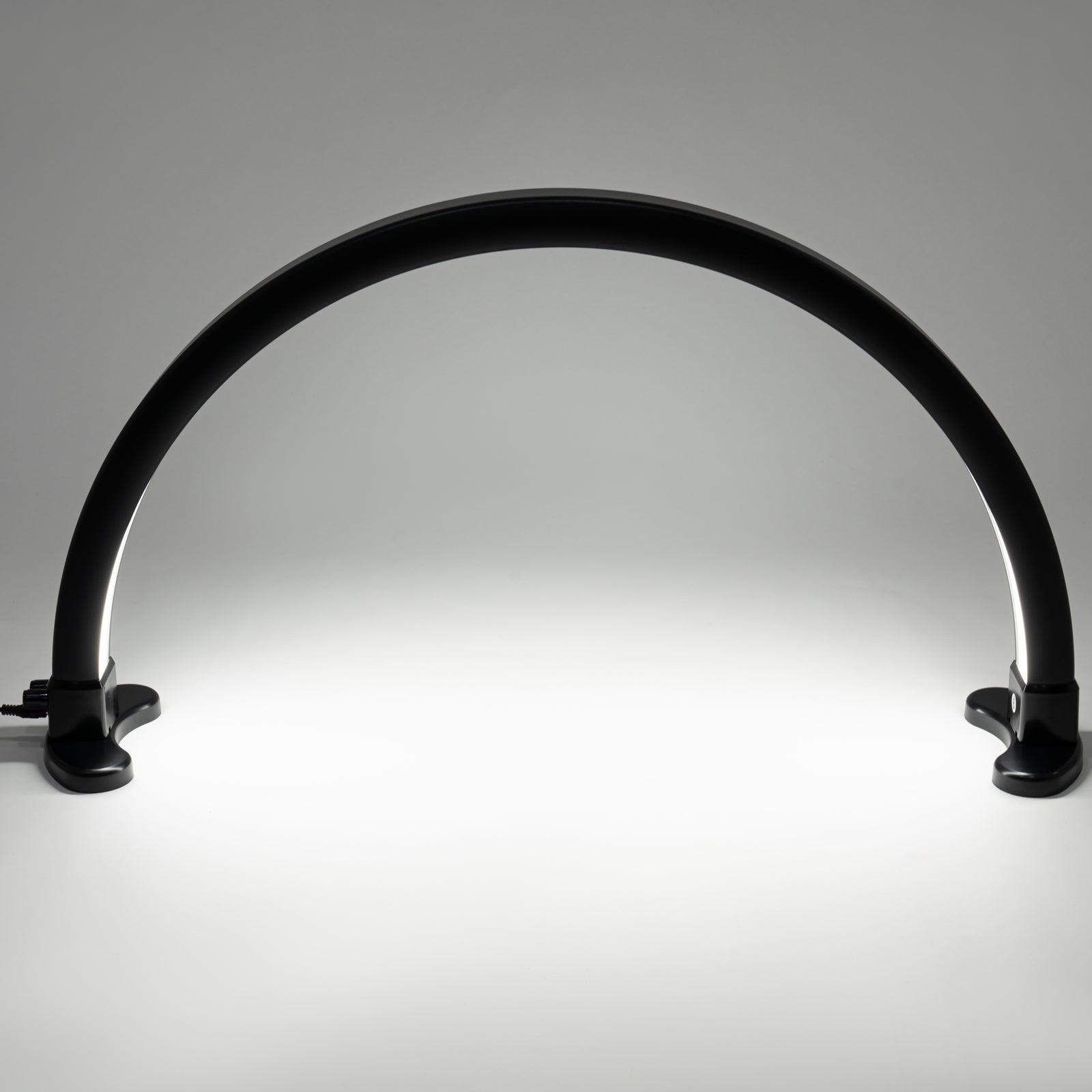 Lampada da scrivania a mezzaluna, 45 W, , luce LED per ciglia, lampada cosmetica a mezzaluna (nero)