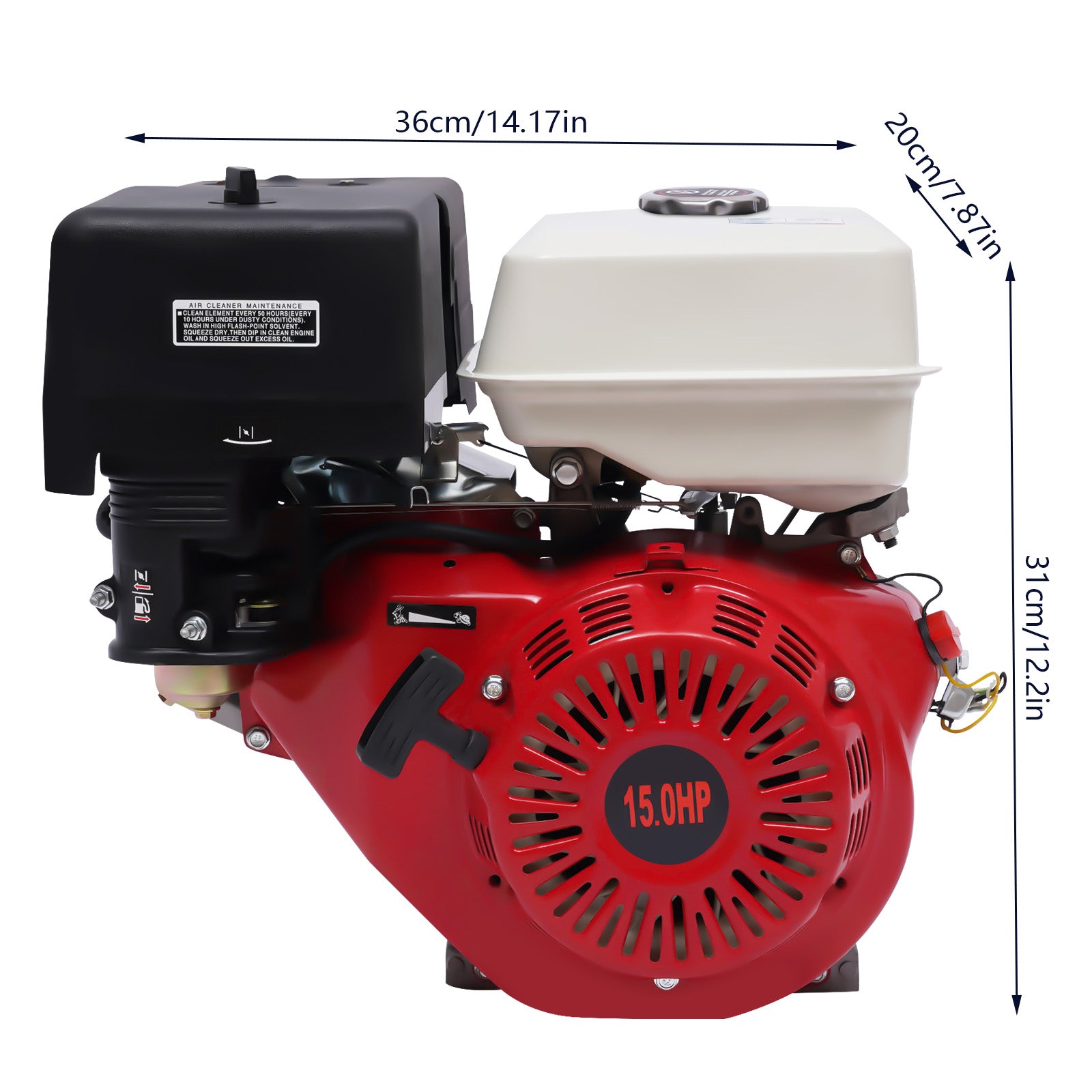 420CC 13HP Motore a benzina 4 tempi Frizione a bagno d'olio Motore autonomo