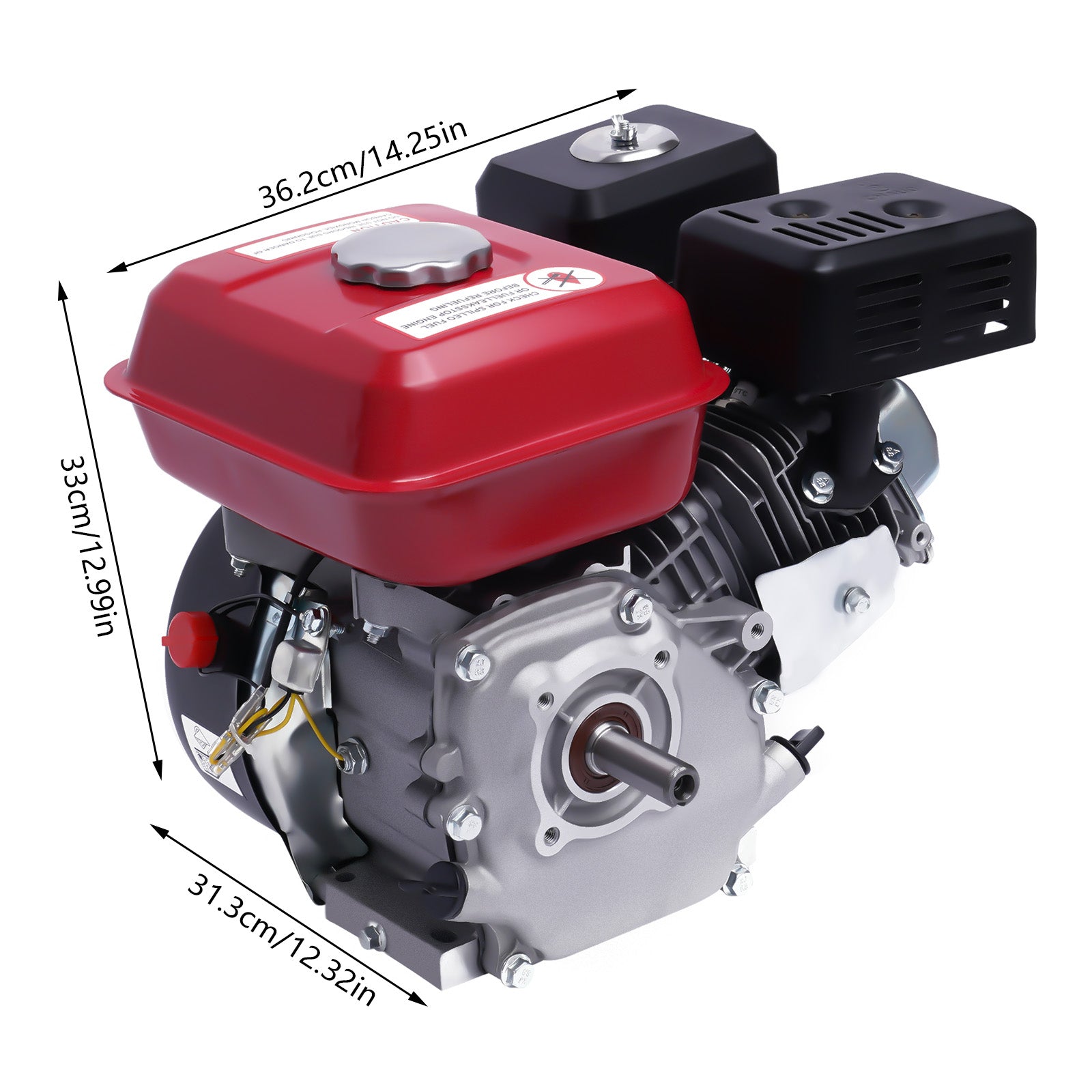 Motore benzina 7,5 cv 4 kW motore stazionario motore kart 4 tempi monocilindrico 20mm
