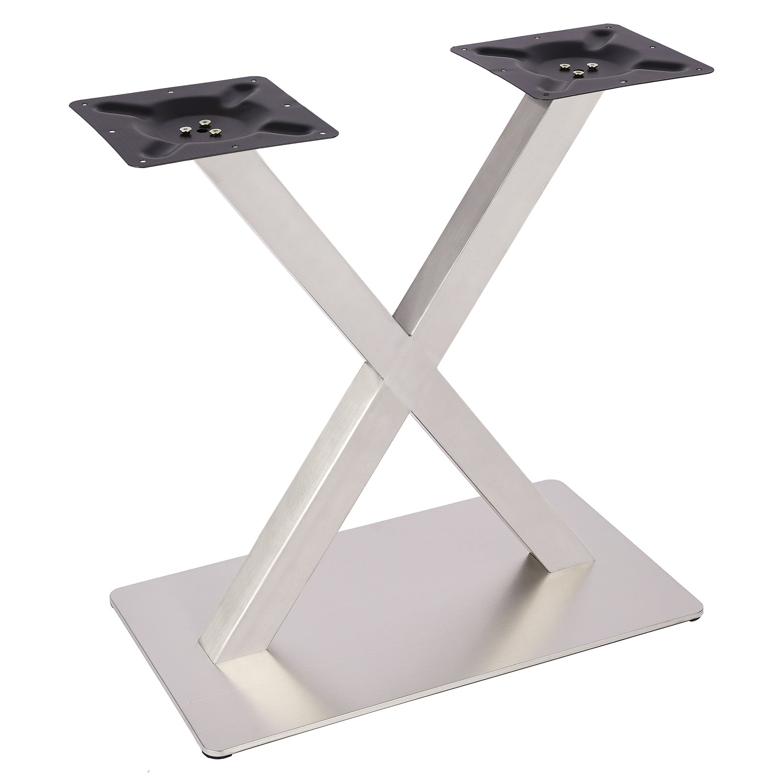 Gambe per tavolo in acciaio inox, a forma di X