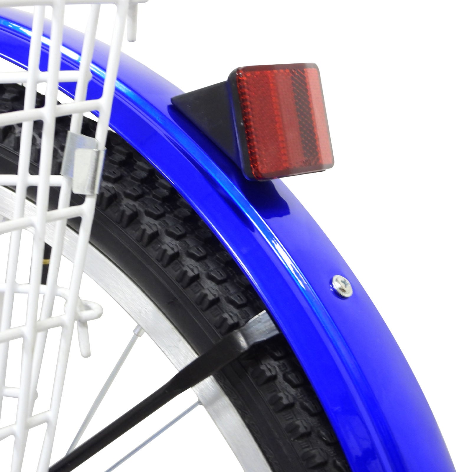 Triciclo Pieghevole da 24 Pollici per Adulti Triciclo Pieghevole Bicicletta con Cestino