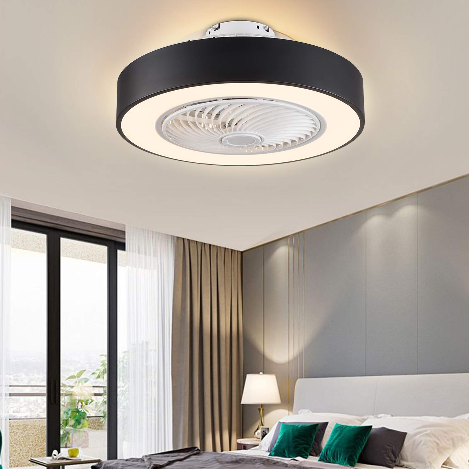 Ventilatore da soffitto a LED con illuminazione e telecomando