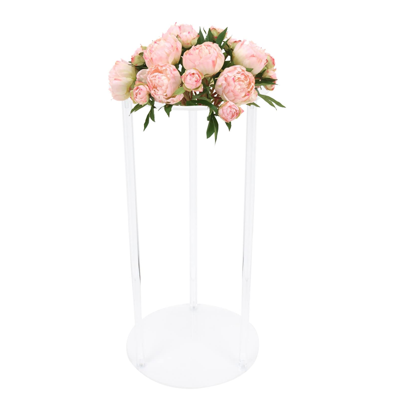 Centrotavola per matrimoni rotondi Vasi in acrilico staccabili Supporto per fiori Espositore da tavolo 30 x 60 cm