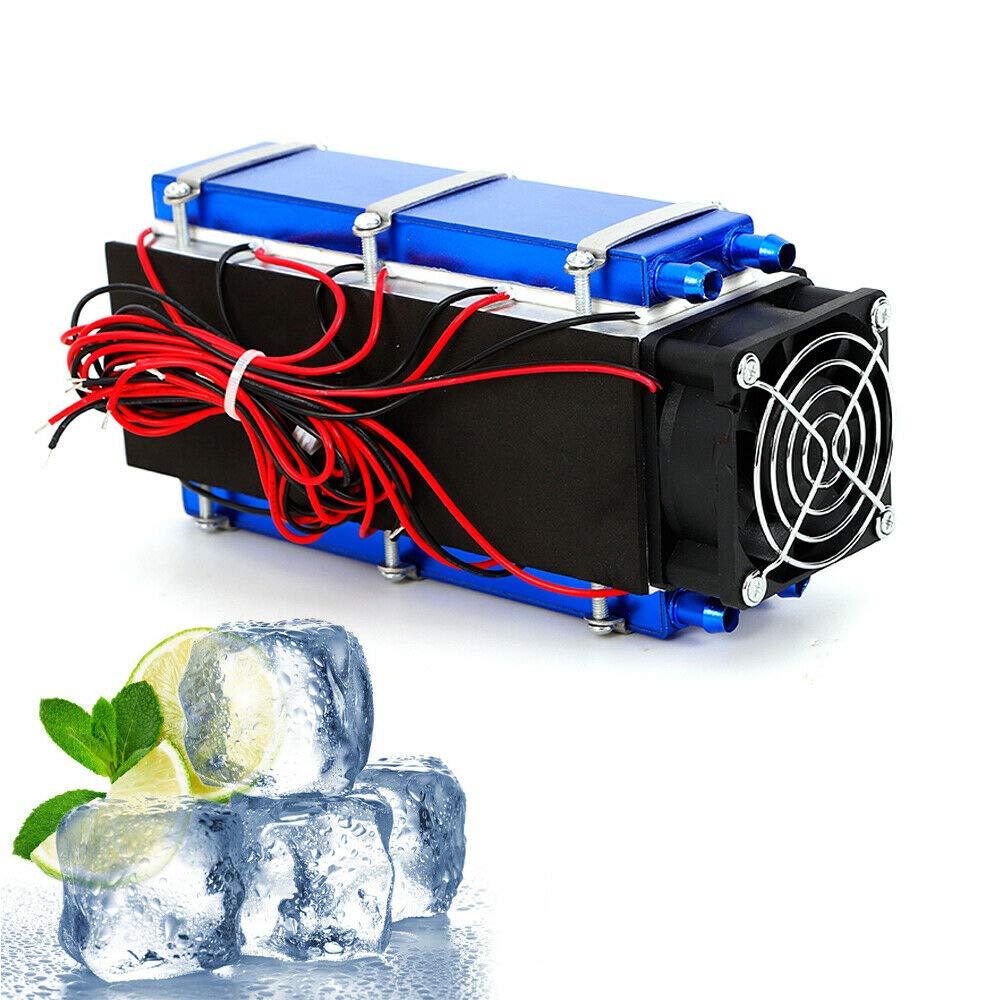 Raffreddatore termoelettrico da 12 V, 576 W, per peltier fai da te, sistema di raffreddamento ad acqua, 8 chip