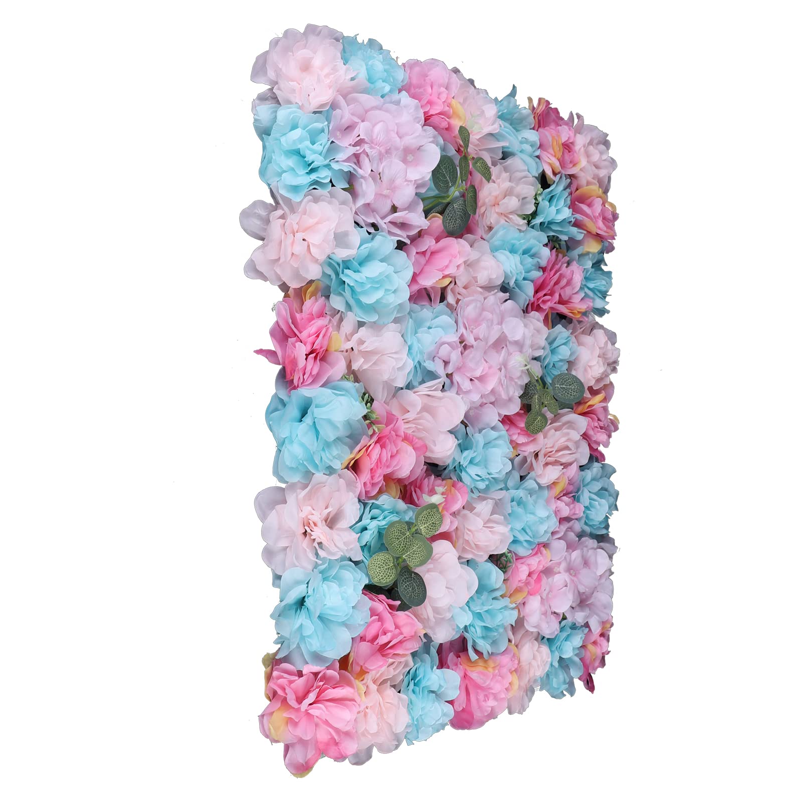 12 pezzi di parete di fiori artificiali, sfondo di fiori di seta sfondo fai da te, muro di rose per decorazioni di nozze in giardino