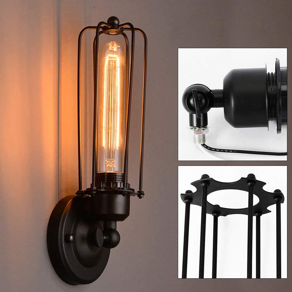 Lampada da parete, lampada da parete vintage industriale E27, camera da letto soggiorno caffè