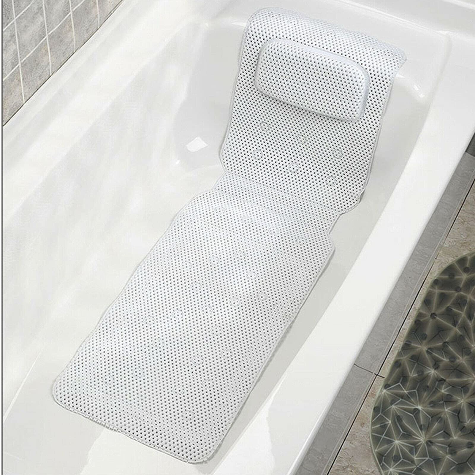 Tappetino per vasca da bagno per tutto il corpo con cuscino Materasso 36x 125x 0,5 cm per vasca da bagno