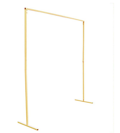 2x2m ferro battuto matrimonio arco piazza palloncino arco (bianco/oro)