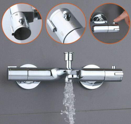 Miscelatore da bagno, termostato di protezione 38°C, miscelatore da bagno ispessito con PVD