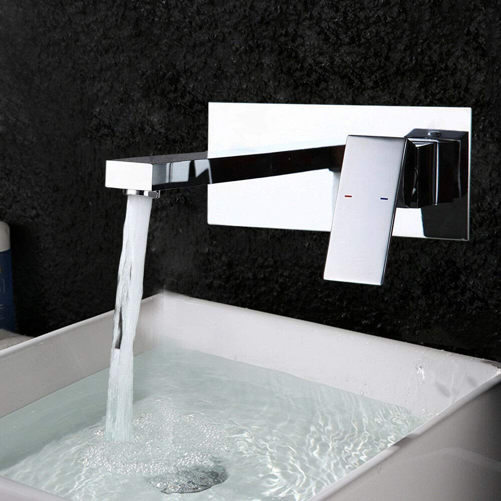 Elegante rubinetto da incasso, rubinetto da bagno, rubinetto da parete