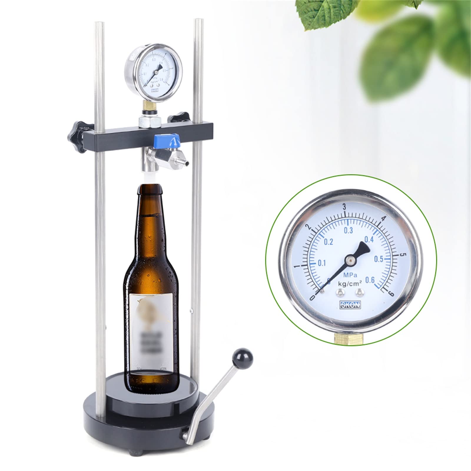 Rilevatore di CO2 per bevande e birra Rilevatore di anidride carbonica per bottiglia di birra da 50-330 mm