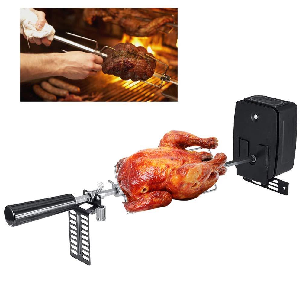 Spiedo da barbecue con motore per girarrosto, coltelli da griglia in acciaio inossidabile per uso domestico