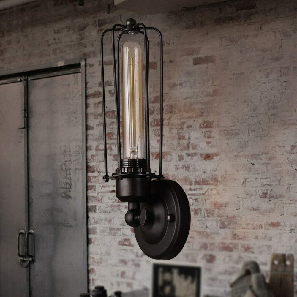 Lampada da parete, lampada da parete vintage industriale E27, camera da letto soggiorno caffè