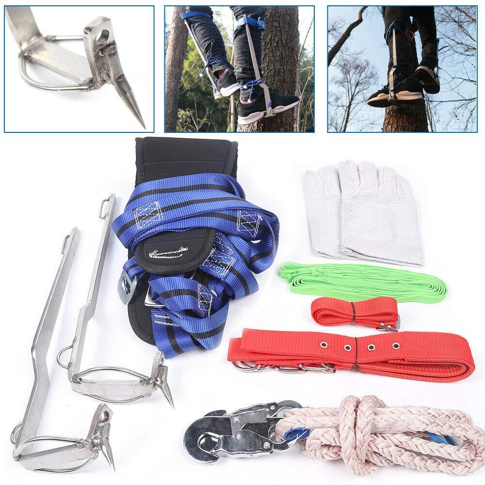 Set di attrezzature per l'arrampicata, Imbracatura da arrampicata a spessore regolabile, imbracatura da arrampicata per clip