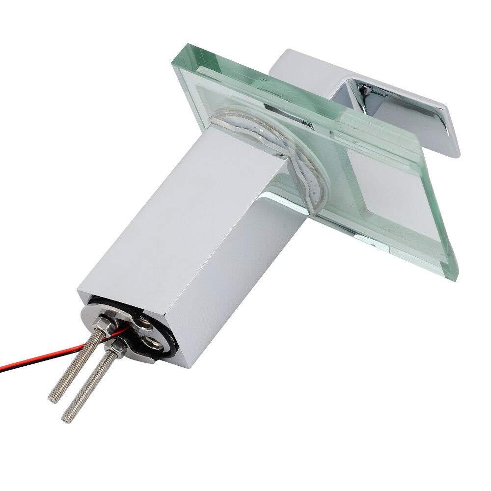 Miscelatore per lavabo a LED con illuminazione RGB, 3 variazioni di colore