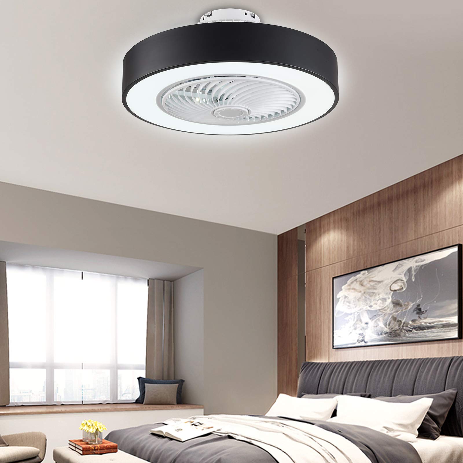 Ventilatore da soffitto a LED con illuminazione e telecomando
