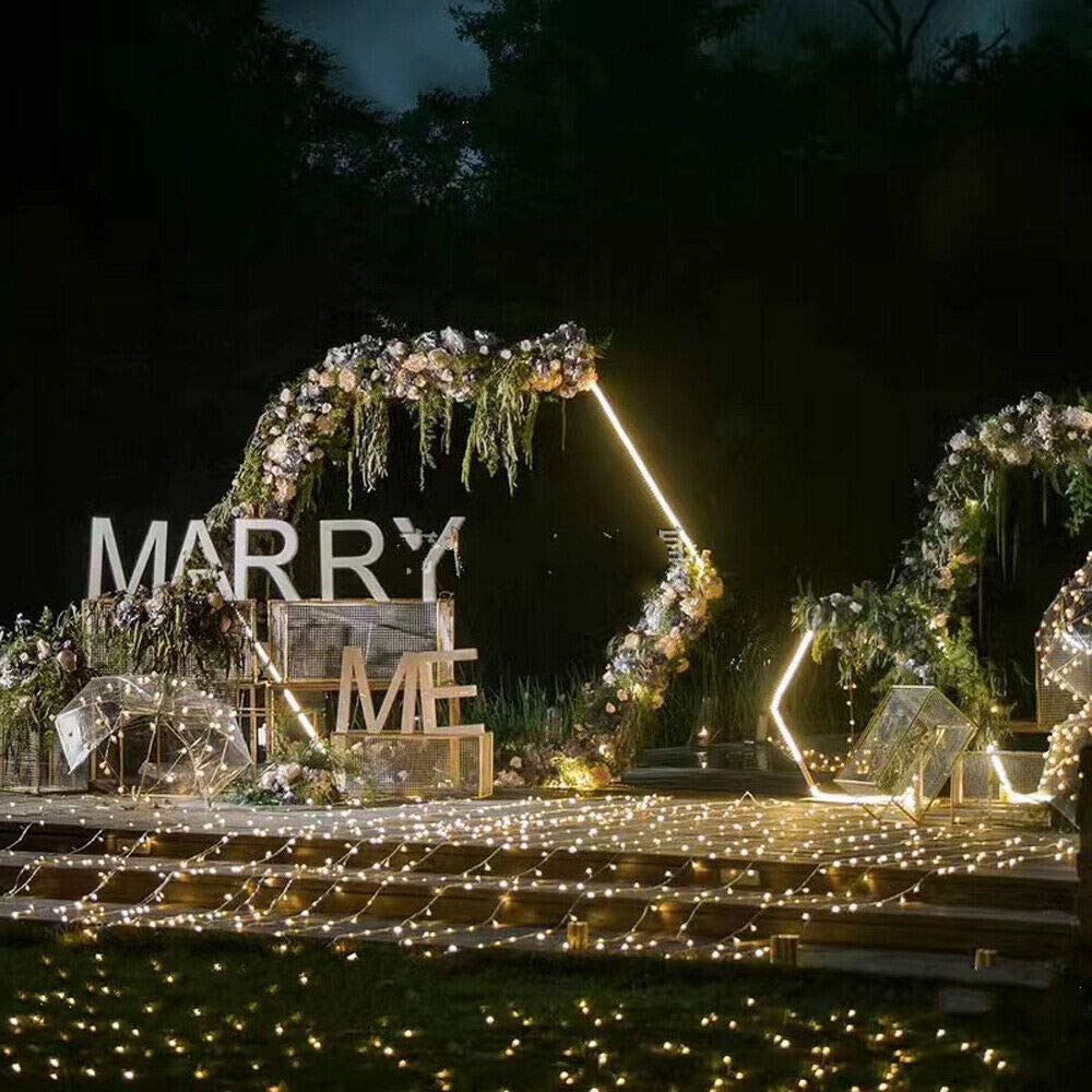 Arco per matrimoni, 2 m, pergolato da giardino, per piante rampicanti, per interni ed esterni, per decorazioni di nozze, feste di compleanno