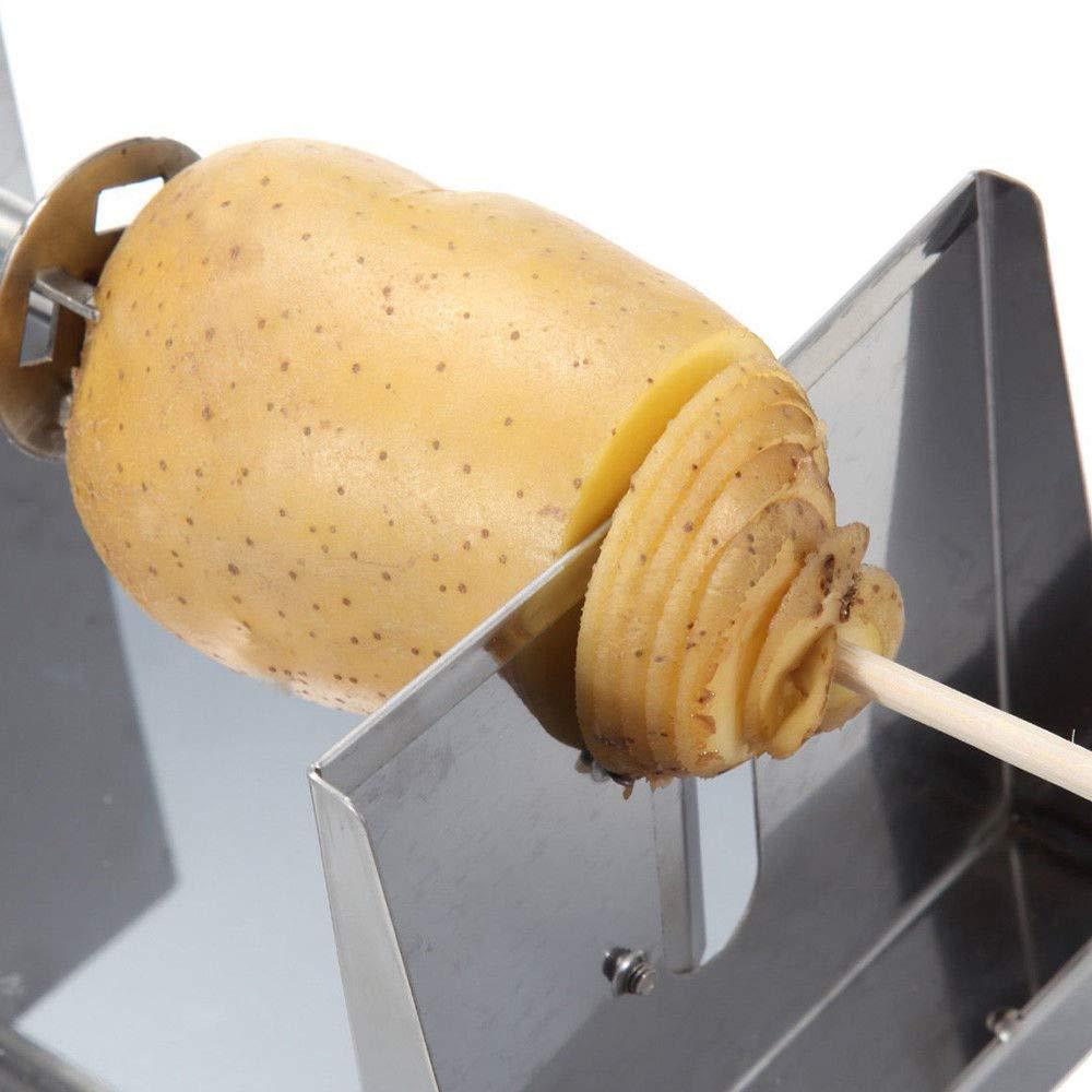 Taglierina a spirale per patate in acciaio inossidabile, affettatrice croccante