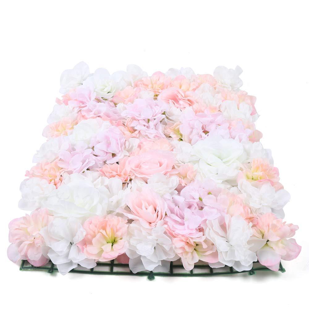 12x muro di fiori artificiali muro di rose fai da te matrimonio strada sfondo decorazione della sede