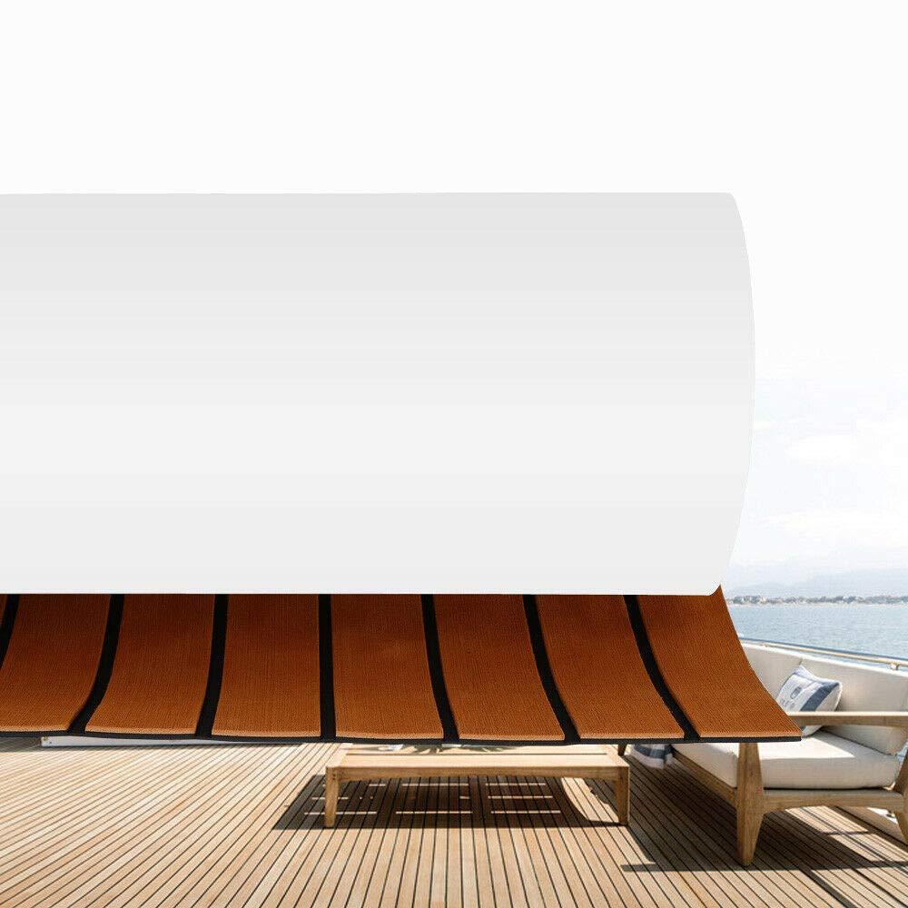 Tappetino per pavimento in foglia di teak, decorazione per yacht RVs 