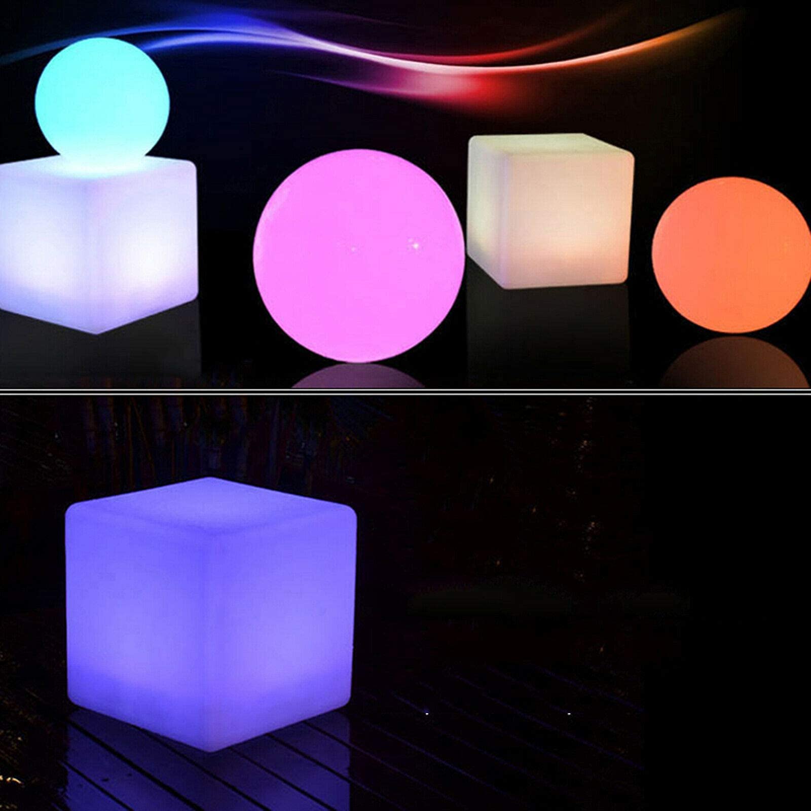 Luminosità cubica LED cambia colore, 16 colori della luce regolabili, 4 modalità di illuminazione, telecomando
