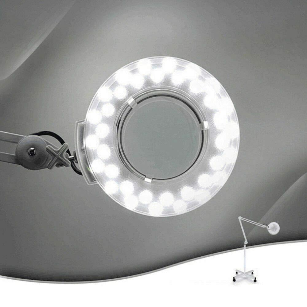  24W lampada cosmetica con supporto, lampada d'ingrandimento LED ad angolo regolabile