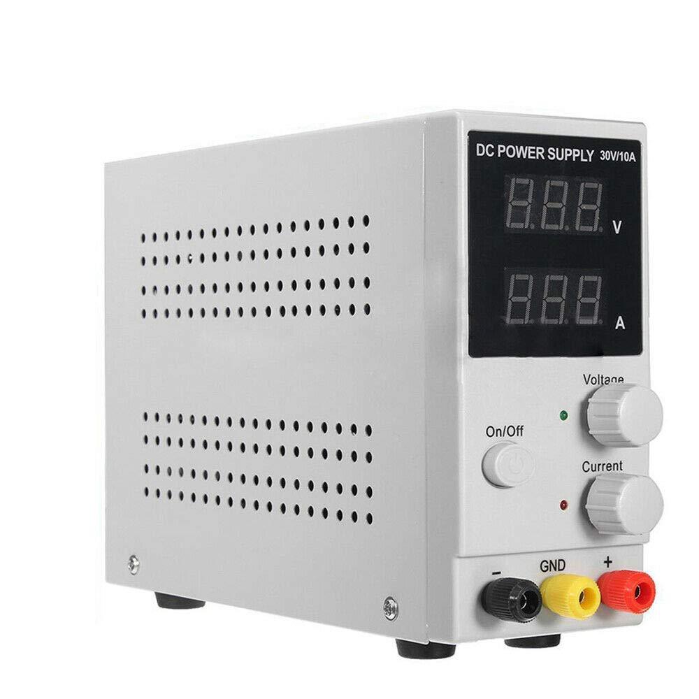 Alimentatore da laboratorio, 0-30V 0-10A DC regolabile con display a LED