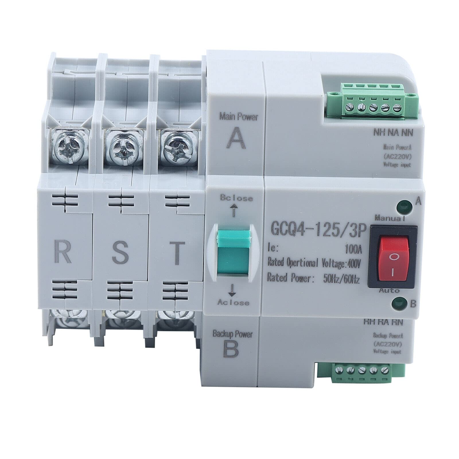 MINI interruttore di trasferimento automatico a doppia alimentazione 3P 100A 230V AC Installazione