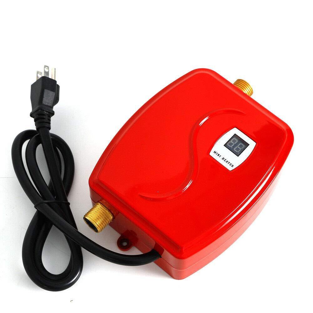 Mini scaldabagno elettrico istantaneo 3800W (rosso)