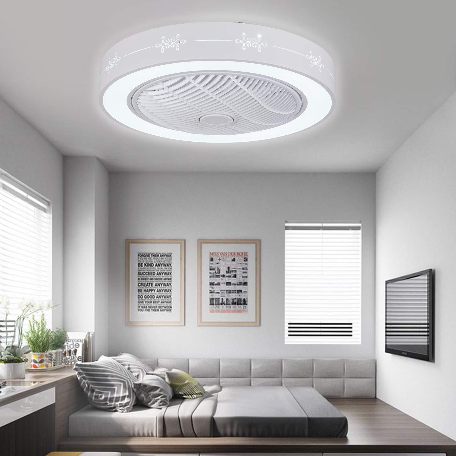 Ventilatore da soffitto con illuminazione 23''