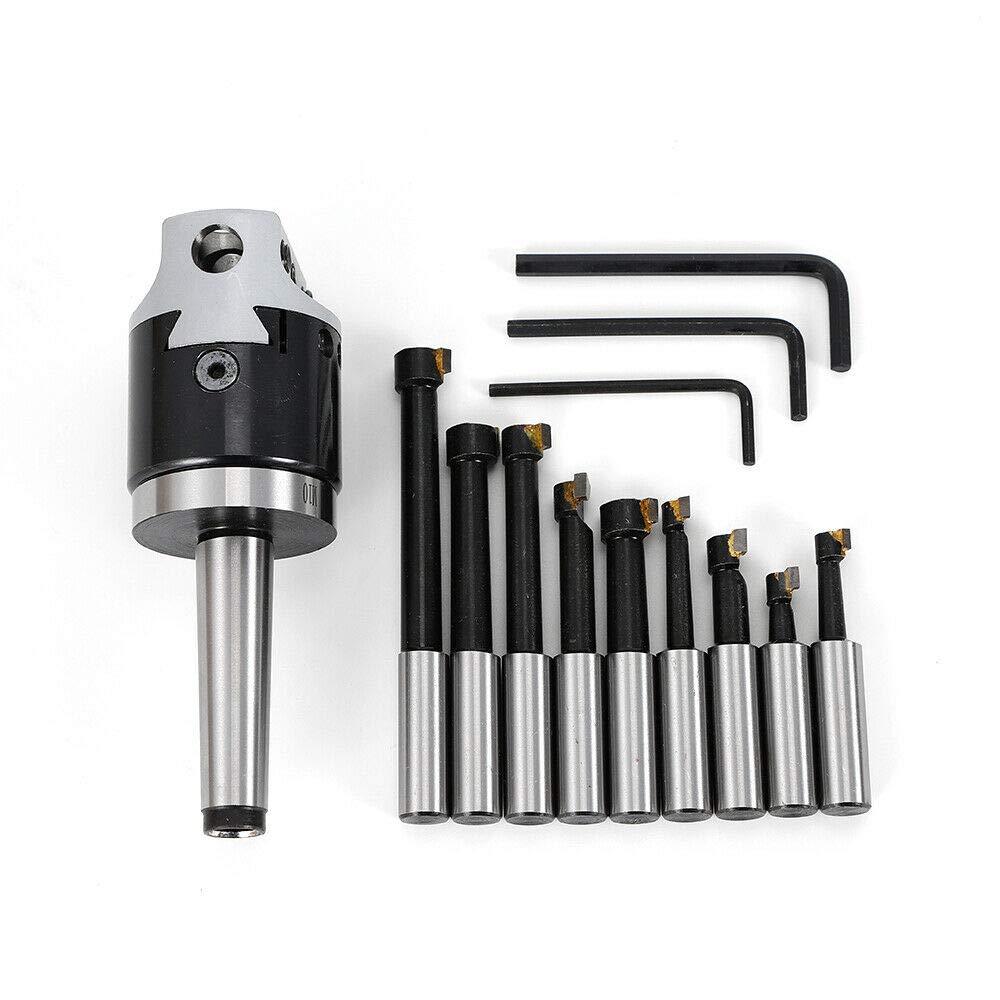 Set di accessori per fresatrice MT2-M10 F1-12 50mm, Accessori per fresatrice con barre di alesatura 
